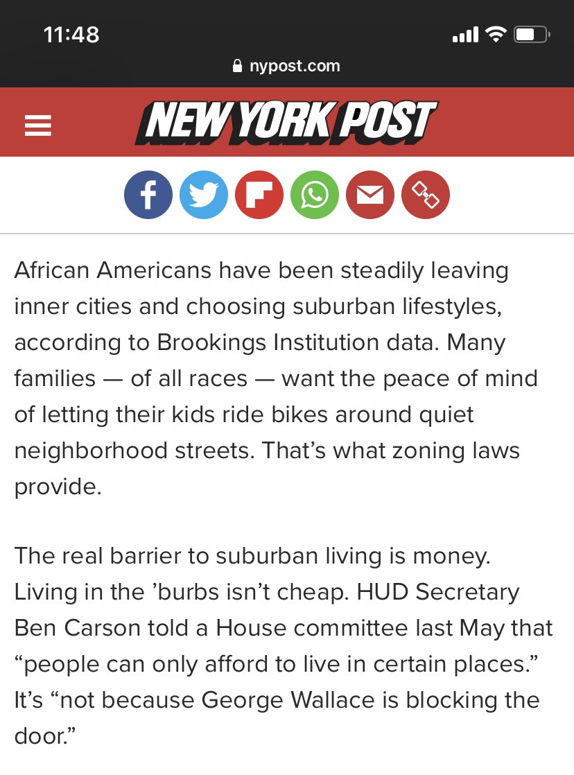 eugenegu's tweet photo. @realDonaldTrump What is this? The racist 1950s? Trump is literally trying to fear monger about blacks moving to white suburban neighborhoods. He wants to conjure up an image of menacing black dudes somehow raping white women behind their white picket fences. The New York Post should be ashamed. https://t.co/IGLEXGDS0R