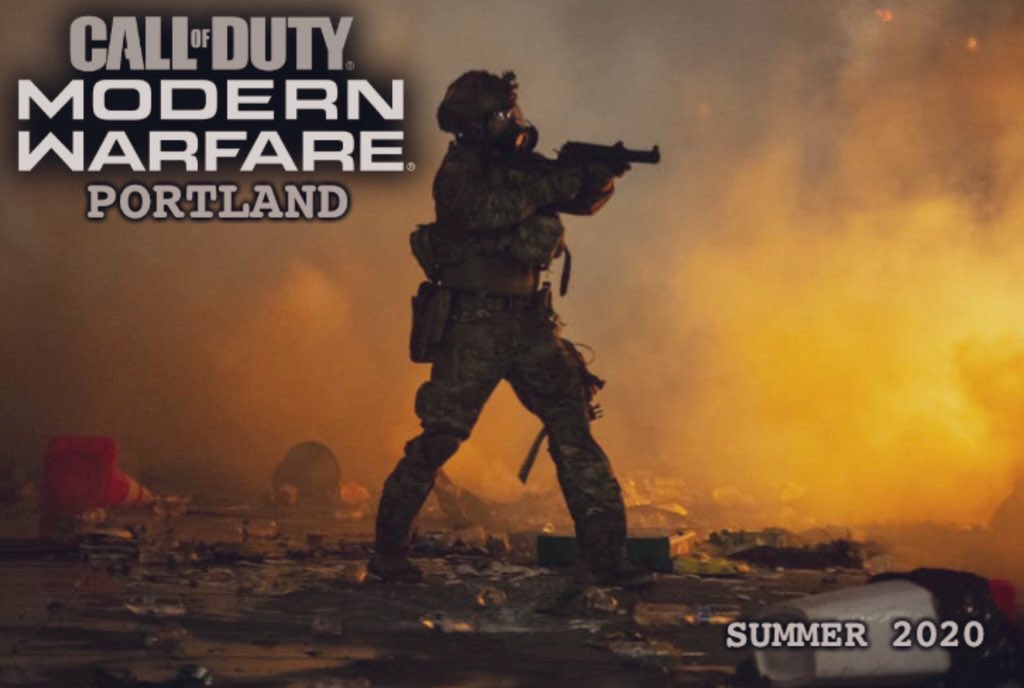 JackAndDino's tweet photo. This is going to be awesome... #CallOfDuty #CallofDutyModernWarfare #Callofdutymobile #Portland #DHSterrorism Watch https://t.co/MnycrehqaQ https://t.co/skHdq1vyp7