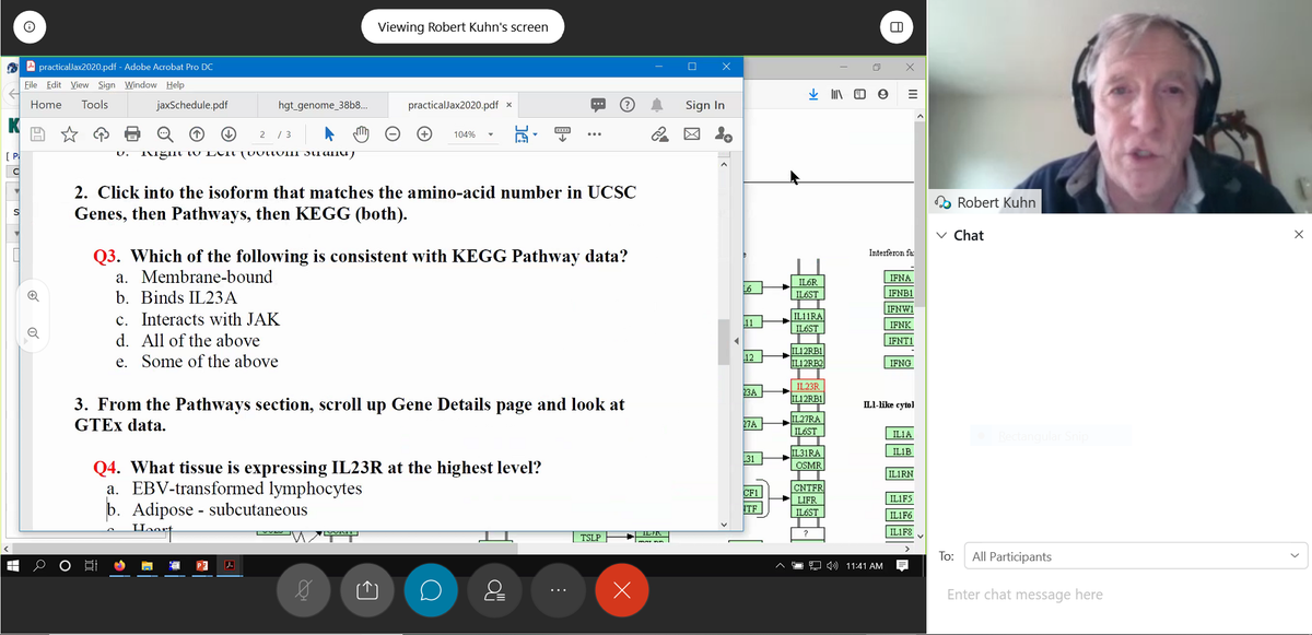 JAX_Education's tweet photo. We miss seeing you all in person for the #BHShortCourse, but we're excited that Robert Kuhn's Workshop on @GenomeBrowser has representation from 5 continents! 🌍 https://t.co/JEbESBcZXv