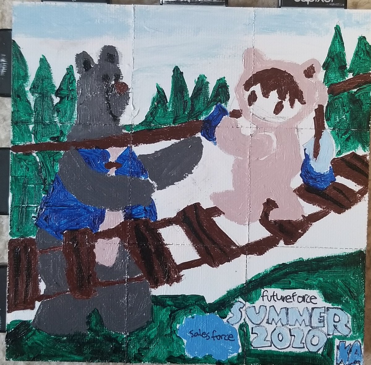 kambrdo's tweet photo. Had a blast at today's team paint session with #cupixel and #Futureforce ! Proud to be a #Salesforce #intern https://t.co/bjWSRiZJxY