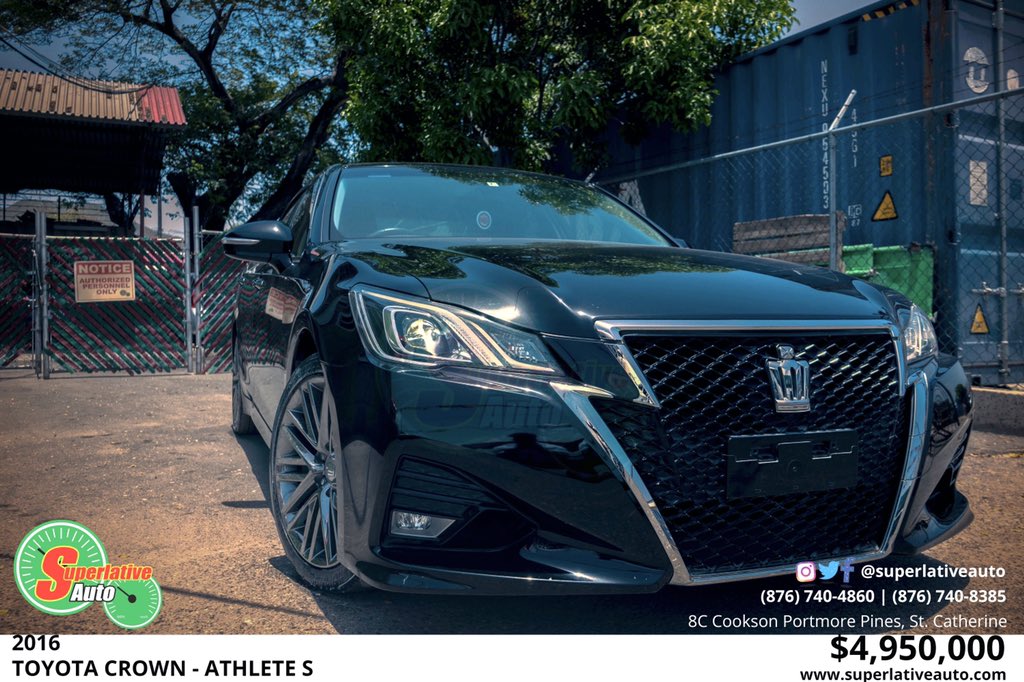 superlativeltd's tweet photo. The #Toyota #Crown is one of the most stylish sport sedans on the streets today.
NOW ON SALE FOR $4.95M!**
For more information about this vehicle call/visit or office at:
☎️(876)740-4860 (876)440-8385
🗺8c Cookson Pen Portmore Pines
#Toyota #superlativeauto #cars #bestdeals https://t.co/ZI56vCChJX