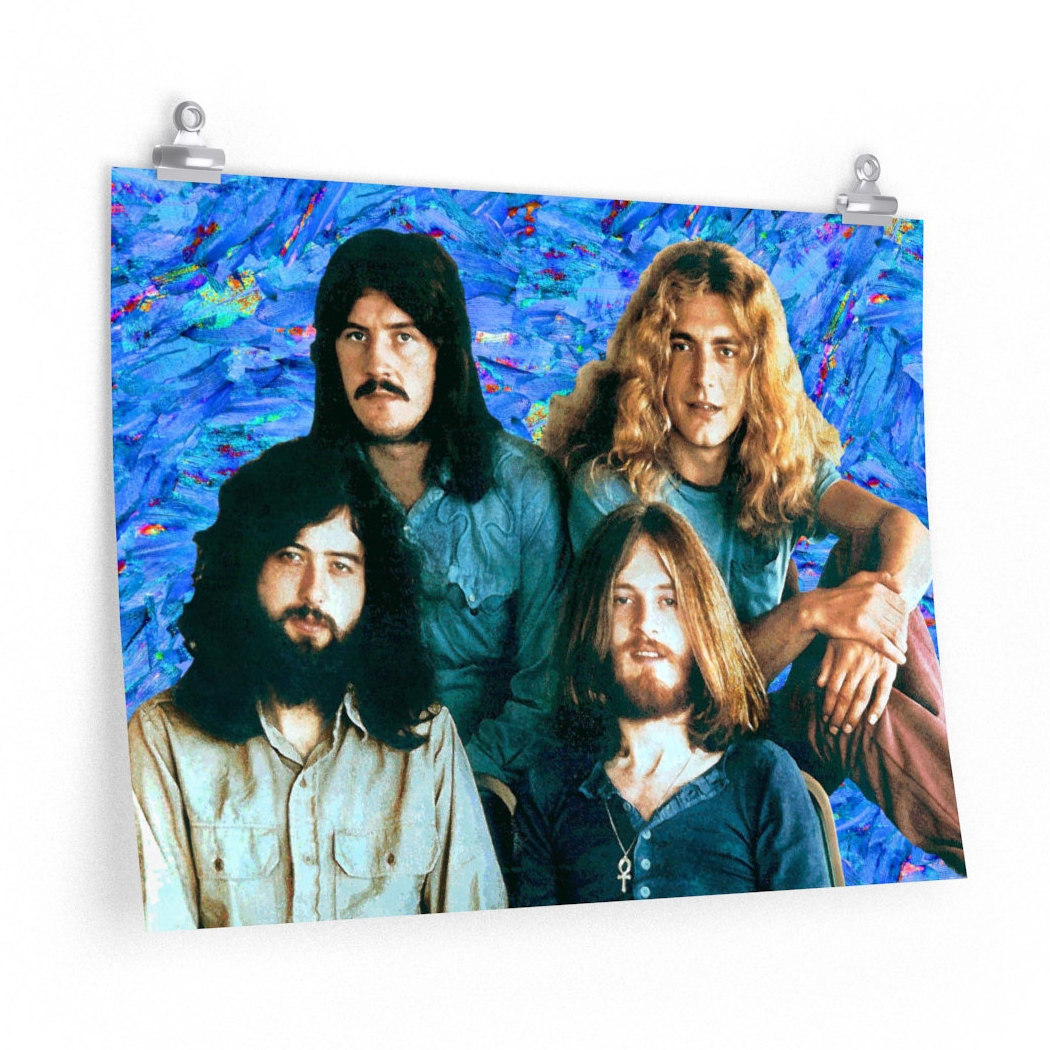 Led Zeppelin Poster, Robert Plant, Jimmy Page, Rock Music etsy.me/39oXVHq #rockmusic #ledzeppelin #ledzeppelinprint #ledzeppelinposter