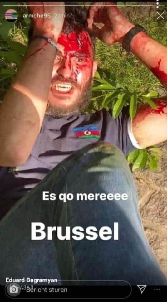 This photo is an obvious example of #Armenian barbarism. How #Armenia|ns say that all of them are peaceful people? Is this new expression-peaceful aggression⁉️

#StopArmenianAggression

#AzerbaijanWantsJustice