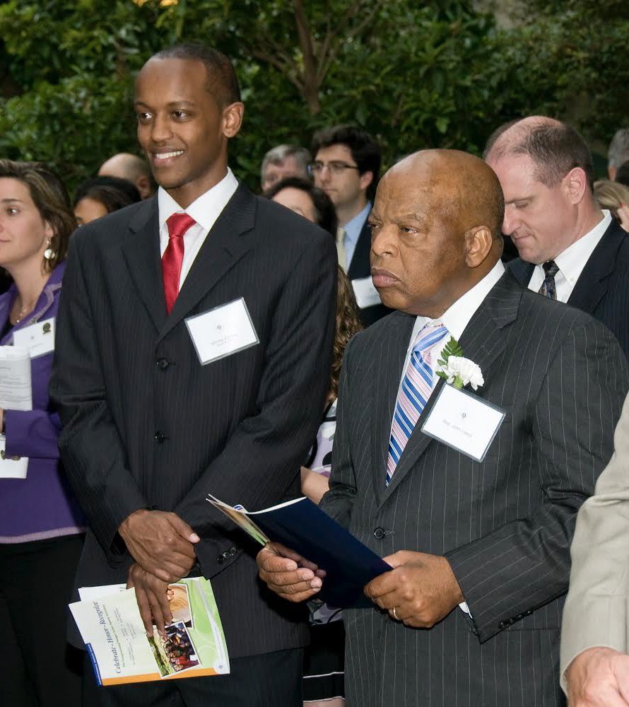 GirmayZahilay's tweet photo. Damn, woke up to an email with pictures from 2010 that I’ve never seen before. Thank you for this gift, Congressional Hunger Center! ❤️ #tbt #replewis https://t.co/wJrsU2gUf4
