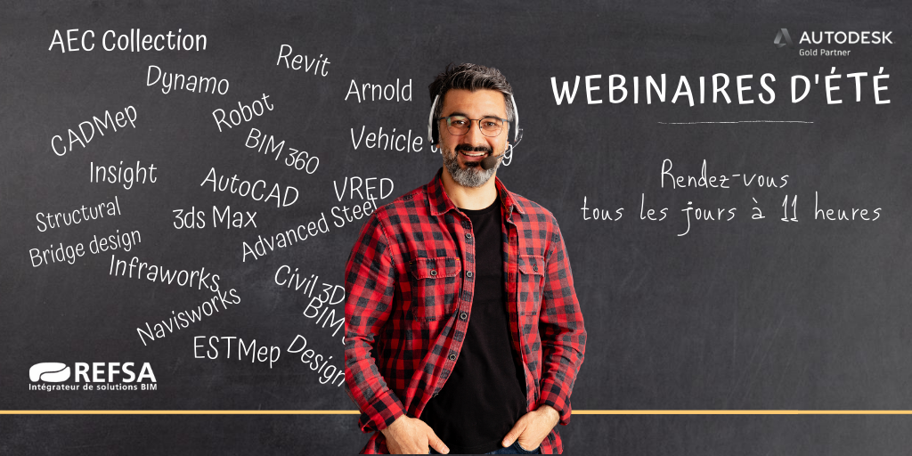 REFSABIM's tweet photo. Les #webinaires d'été continuent ! Pour tout savoir sur les logiciels #BIM d' #Autodesk et sur les nouveautés des versions 2021 dans #Revit, #Civil3D, #CADmep, #AdvanceSteel, #RSA #Insight,...
RDV tous les jours à 11h
https://t.co/oxOwPUjWVp https://t.co/uM3xuChOGp