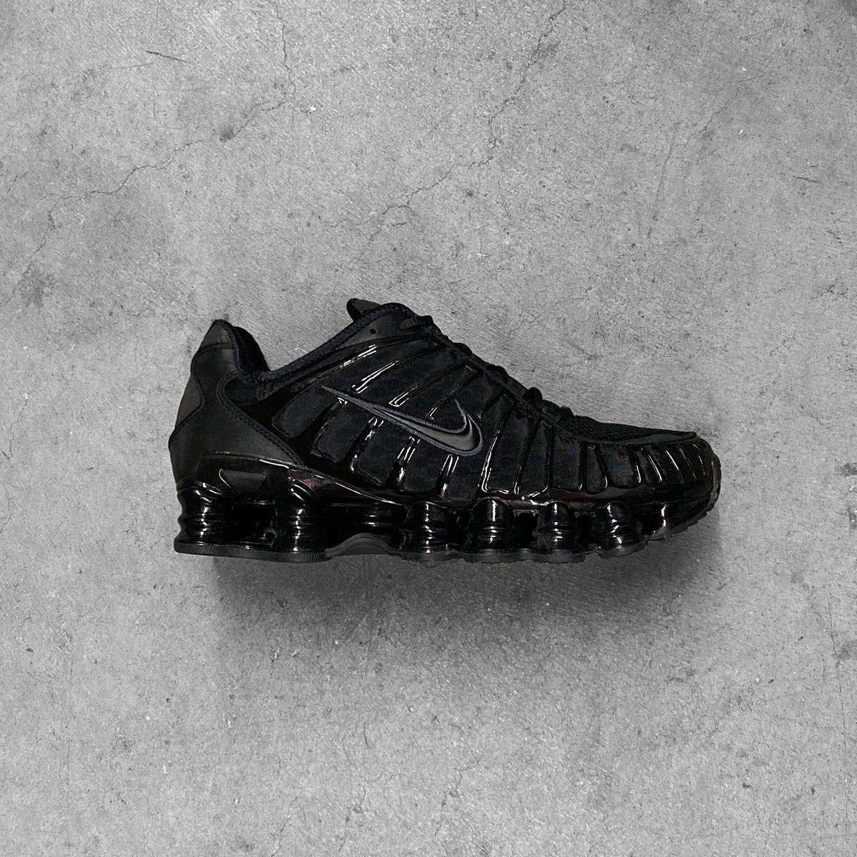 Nike Shox TL || In Black/Metallic Hematite/Max Orange/Black. Available now in-store at our Las Vegas Location. #CRSVR #Nike