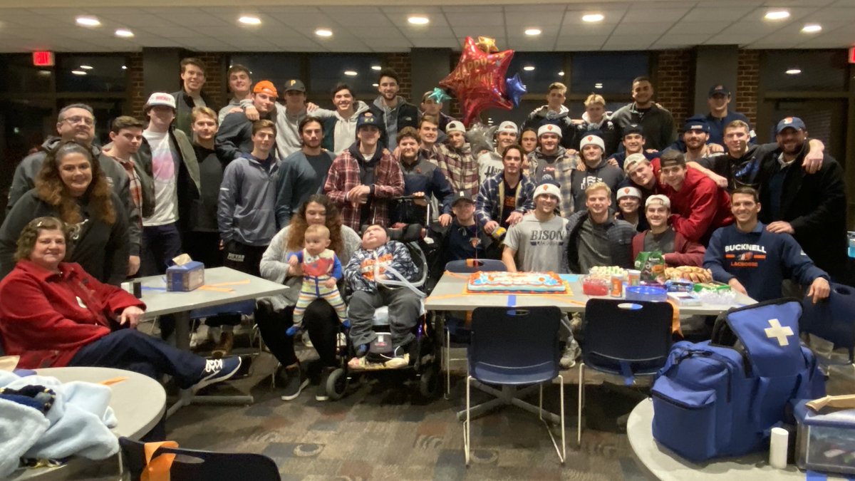 Bucknell_MLAX's tweet photo. We're heartbroken by the passing of Luke Mirolli, who was matched with our program through Team IMPACT.

Luke was a fighter and a true inspiration to our team. He, and his loved ones, will always be members of our Bison men's lacrosse family. https://t.co/RM7m5hbzMx