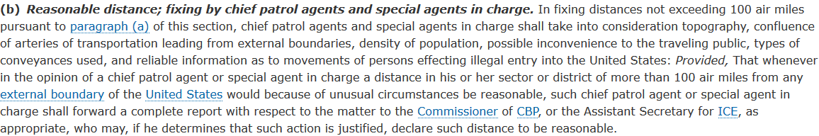 In fact in 200, the regs were amended to "provide that" ICE or CBP can make that number higher, if they feel like it and write a report about why they feel like it. To wit: (2/)