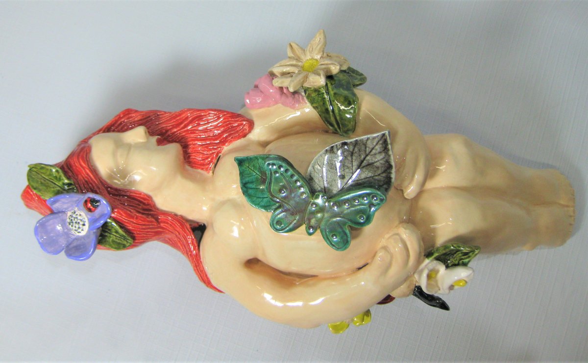 ArolDesign's tweet photo. Excited to share the latest addition to my #etsy shop: Mother Nature 2 ceramic sculpture teapot, motherhood, original unique piece 2018 https://t.co/TfTGXDmnOX #beige #red #entryway #tabletop #clay #handmade #rustic #ceramicart #ceramicartist https://t.co/dp0nemcfgI