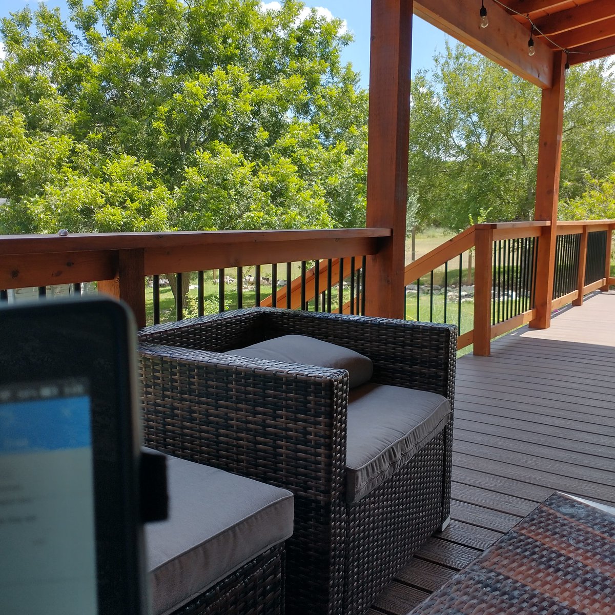 Stepping out of the booth to prep outside and enjoy my trees. Then going right back in after 20 min because the heat is trying to melt me and the bugs have a competition who can buzz in my ear the loudest. 😂 I still love it out here, though