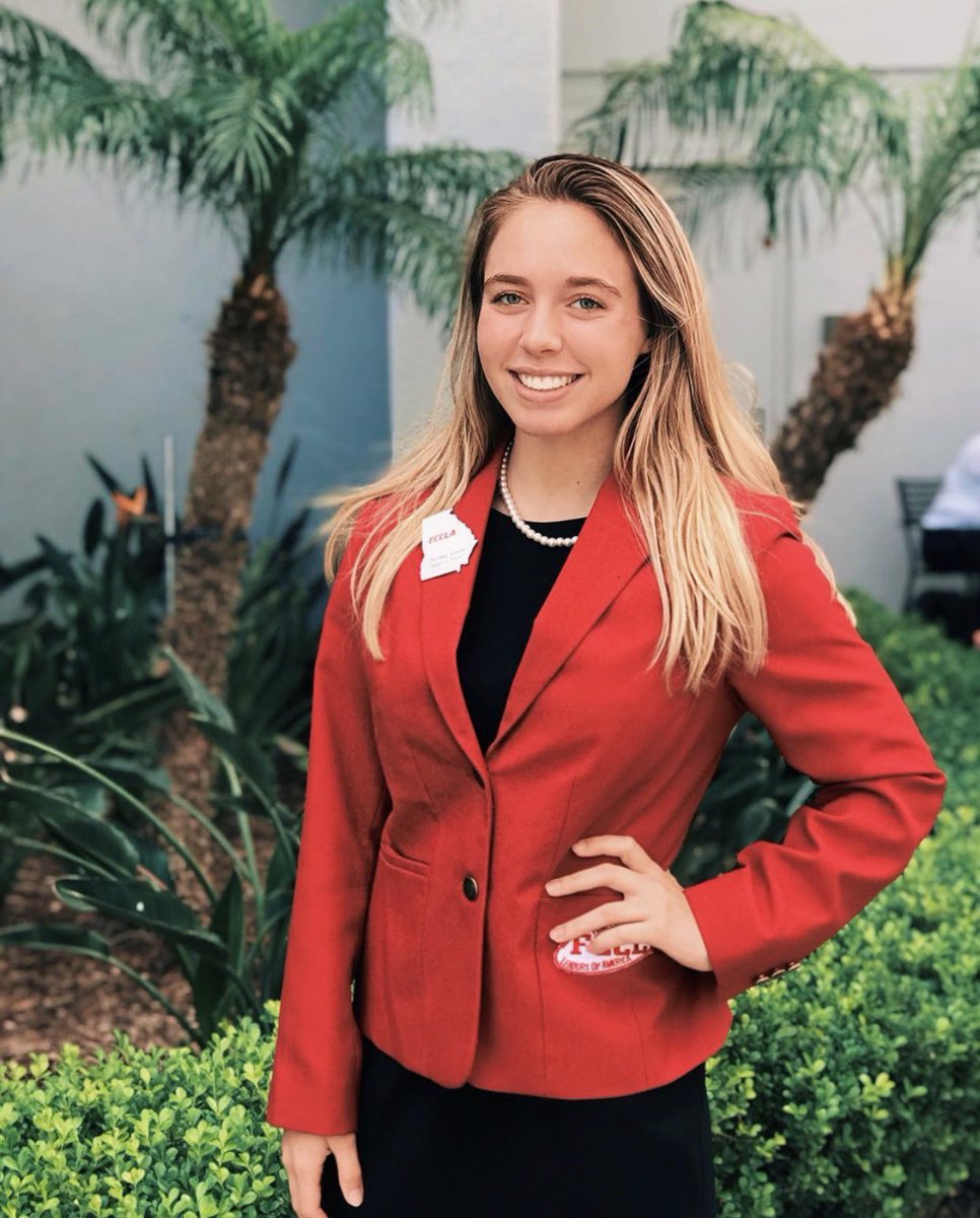 FCCLAVPpr's tweet photo. Hello FCCLA,  my name is Brynley Jones, and I am so thrilled to be serving as your National Vice President of Public Relations!  I cannot wait to continue writing our FCCLA story and go BEYOND MEASURE with each of you this year!♥️ https://t.co/SVDHkjhaMW