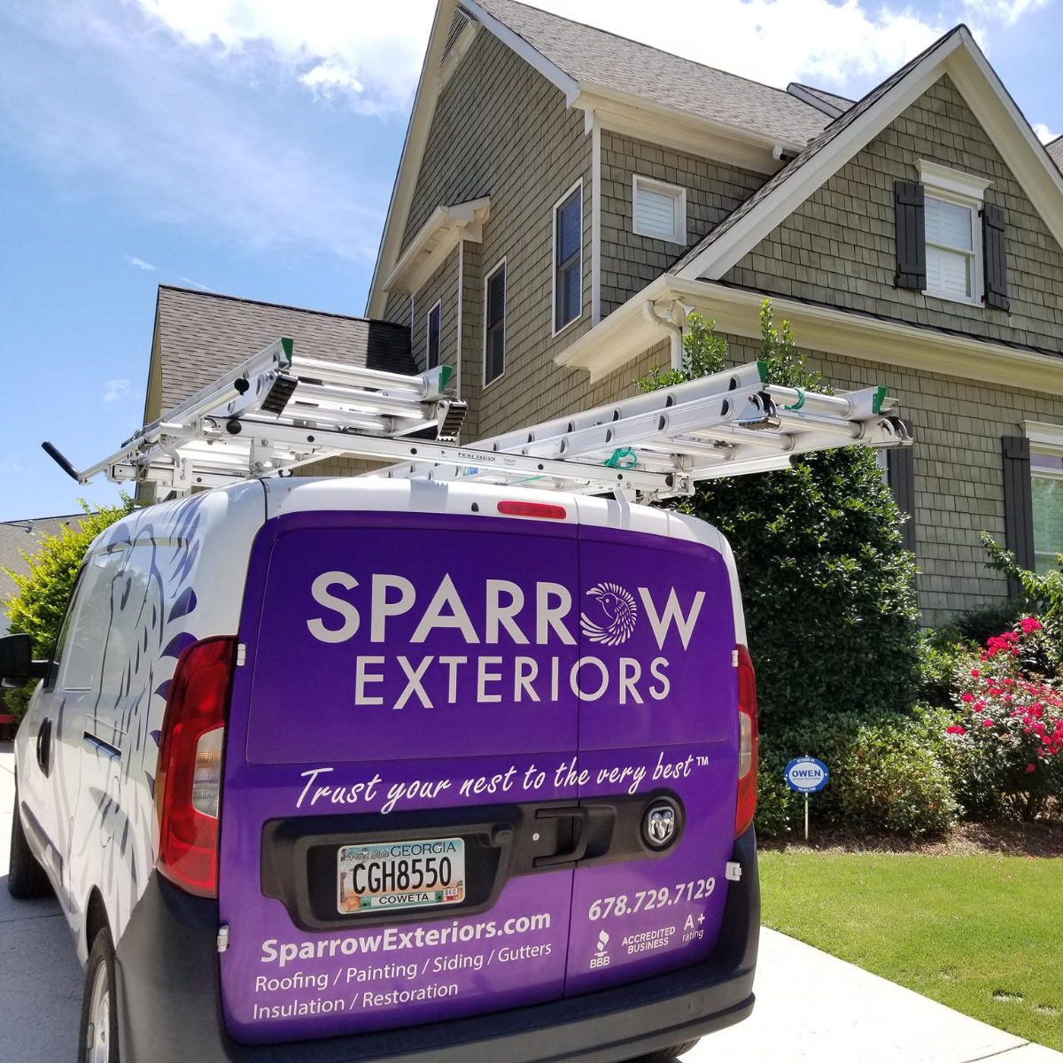SparrowExterior's tweet photo. When it comes to the safety of your family, friends, or property value, you need a roof you can rely on.  Fortunately, Sparrow Exteriors will have you covered. https://t.co/e046JZdXll