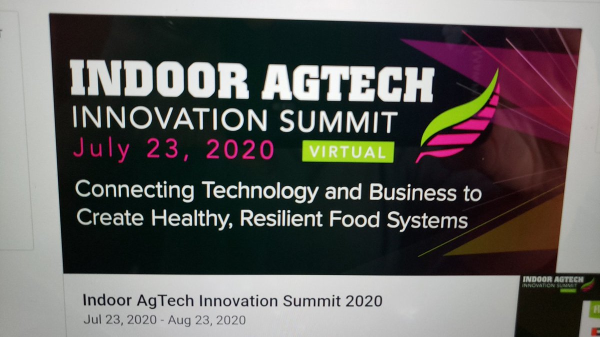LoraEade's tweet photo. #excellentevent #rethinkevents #indooragtech2020 software was fantastic and easy to use. https://t.co/w9zbKZPf5v