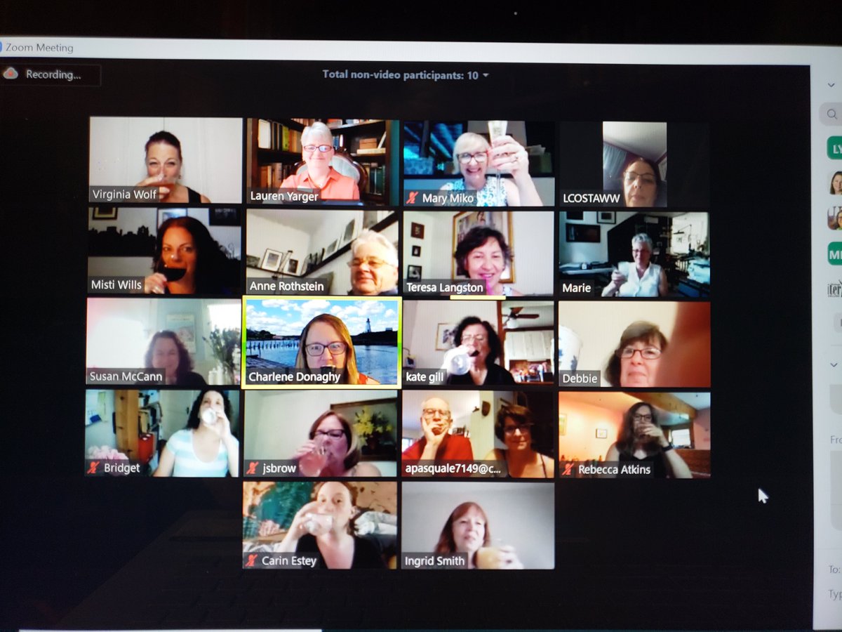 The first Toast the Vote!, our excerpt readings to celebrate the 100th anniversary of the 19th Amendment, featured Emma Palzere Rae. Next one is in Aug. 12. PM me if you would like to register.  CT Chapter of the League of Professional Theare Women.
#LPTW
@theaterwomen