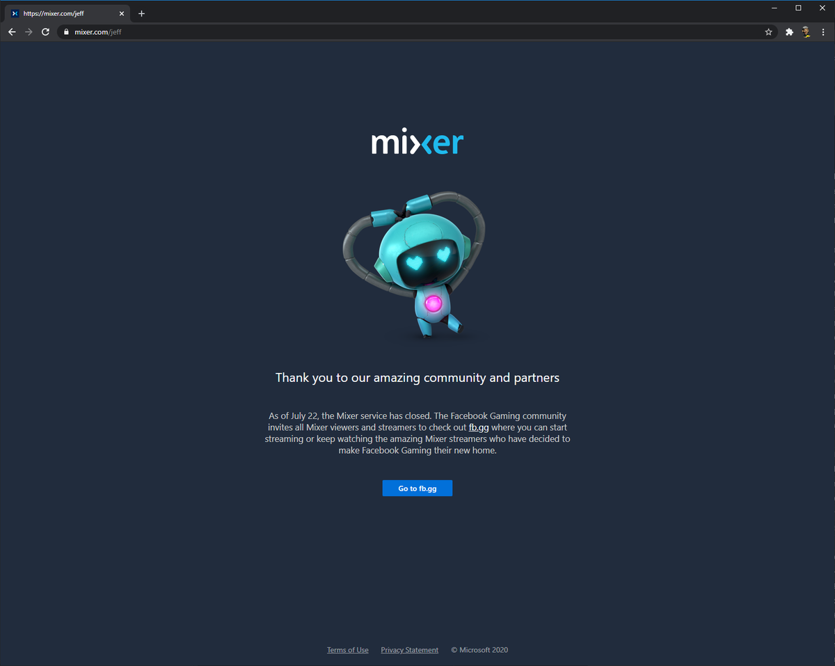 jeffpees's tweet photo. It has finally happened. Thanks, @WatchMixer π#goodbyemixer https://t.co/OhzXw8Bqvf