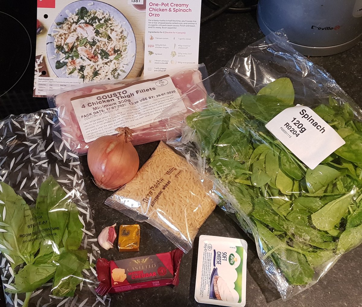 DebC1982's tweet photo. My first @goustocooking delivery arrived today. For a pretty useless cook i don't think i've done too bad for my first attempt ! https://t.co/x6fH7Qw3cL