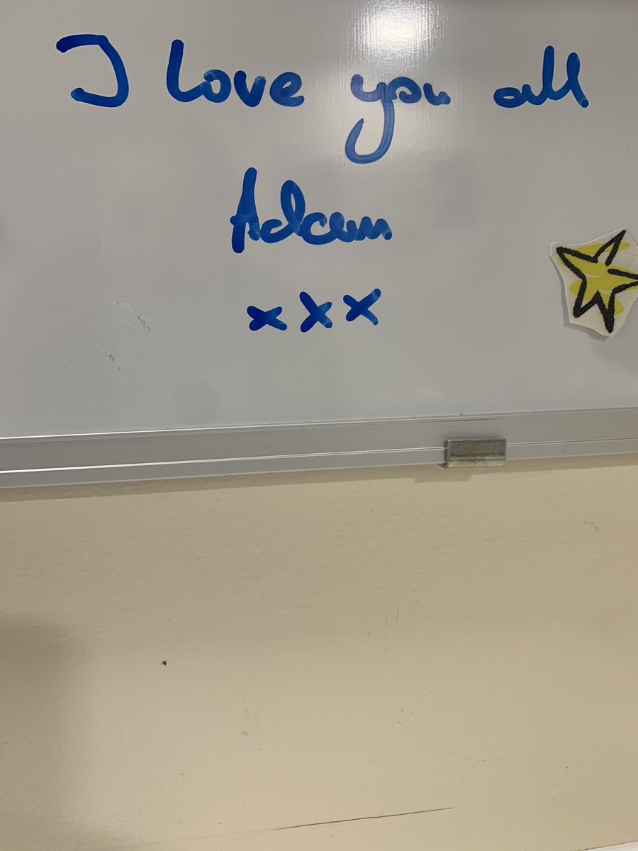 What a lovely message to walk into today! Our fantastic consultant surgeon left some graffiti on our who’s who board... we love you tooo!!!! #nuh #cardiacsurgery #amazingteam #surgeon #teamwork #trentcardiaccentre #theatres