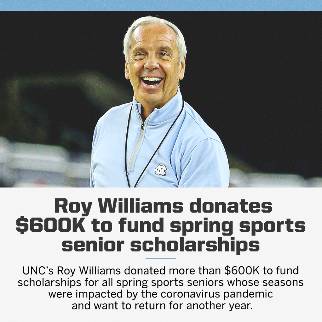 accnetwork's tweet photo. Roy Williams is a class act 👏 https://t.co/SsnDQ41Ym3