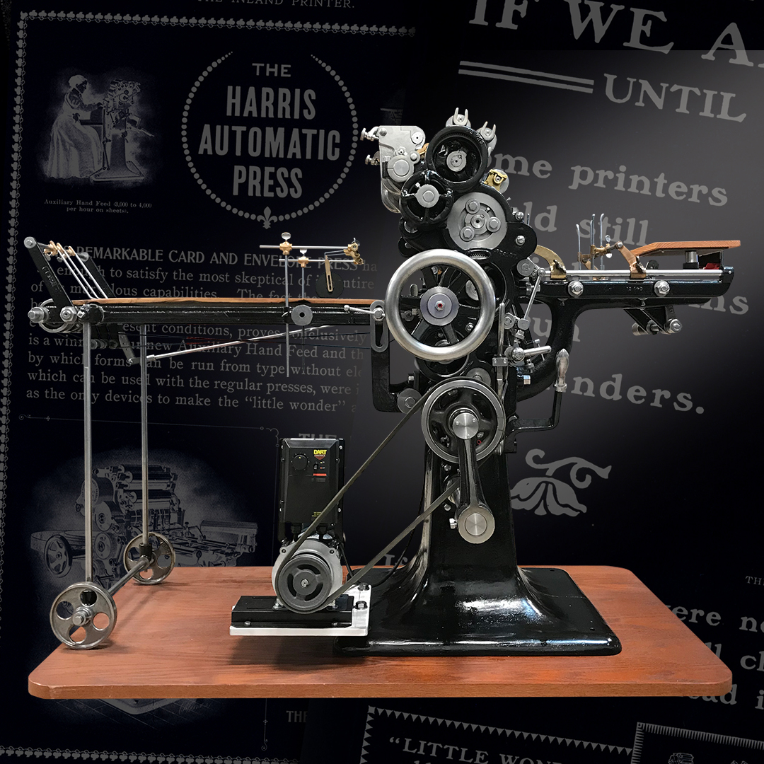 HowardIronWorks's tweet photo. Following the blockbuster merger of #Harris Corp & L3 in 2019, the sign was donated by Harris Canada Systems, Inc. It's now on display, sharing a place in print history with an 1899 Harris E1, the #LittleWonder that started it all. #printinghistory #HarrisPress #HarrisOffset https://t.co/1kTuNNUhFw