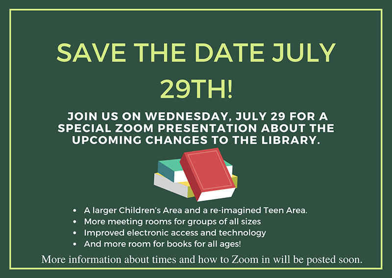 FoWLPL's tweet photo. Learn more about the upcoming renovations of @wlpl on July 29th:

https://t.co/GrQVW90Gjr

More details to follow soon! https://t.co/wm6ntf4iAA