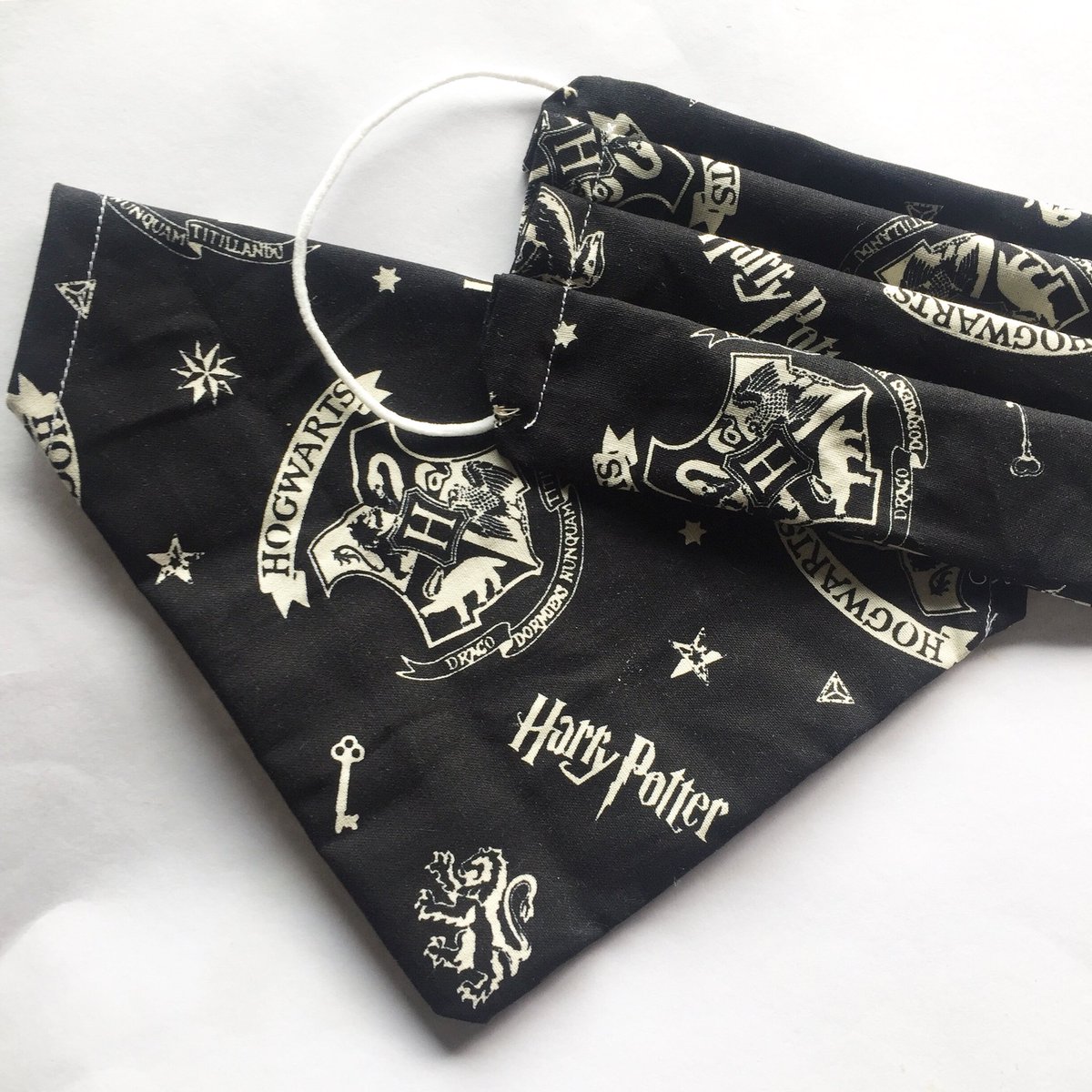 Matching #HarryPotter dog bandana &amp; face covering for your human 😷 #doglovers #dogbandana #dogshop