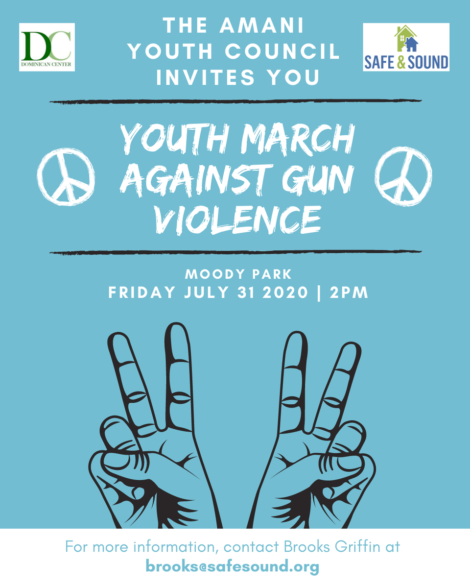 SafeSoundInc's tweet photo. Gun violence is on the rise in cities across the U.S., including MIlwaukee 😔
Join Amani United's Youth Council as they come together and march against gun violence next Friday at 2:00pm beginning at Moody Park.
#GunViolence #Protest #March #Peace #SafeSoundSummer https://t.co/gWOWKSI1pg