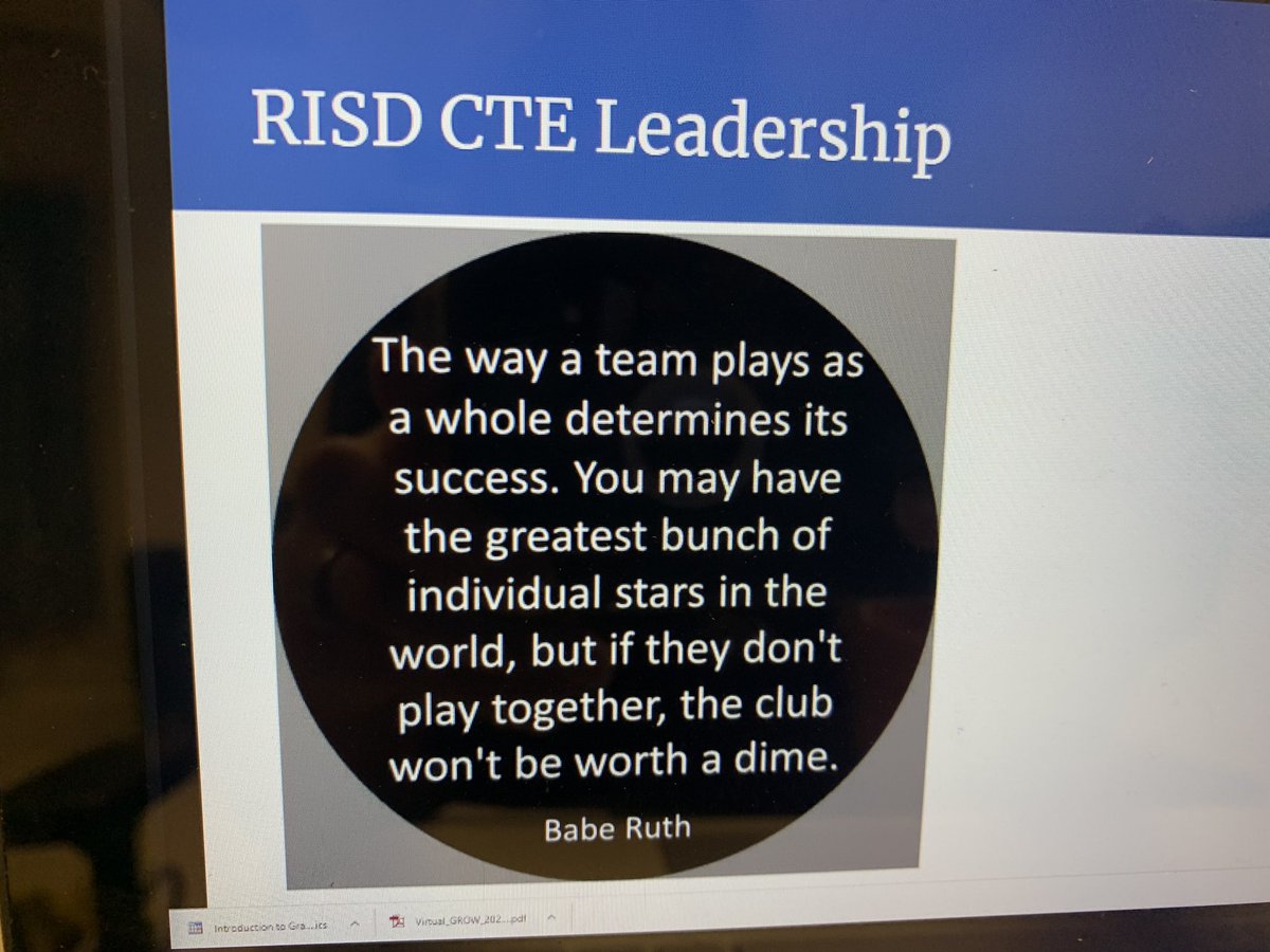Love collaborating with our @RISD_CTE cluster leads! #VirtualPLC #EdLeadership #CTE