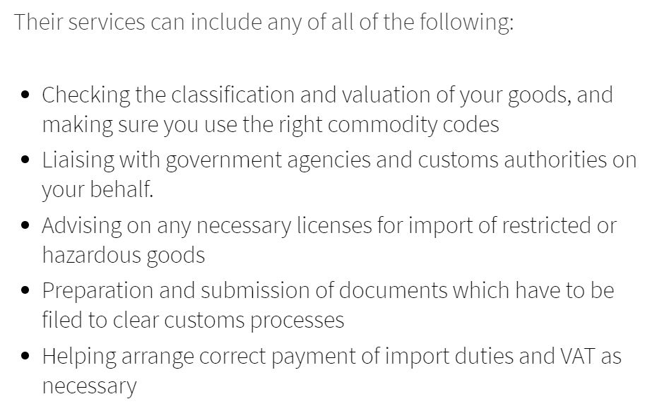 Most of these are premium services. Again agents are paid by declaration, they won't check your commodity codes! Unless you ask them and pay for it separately if they provide this kind of service /6