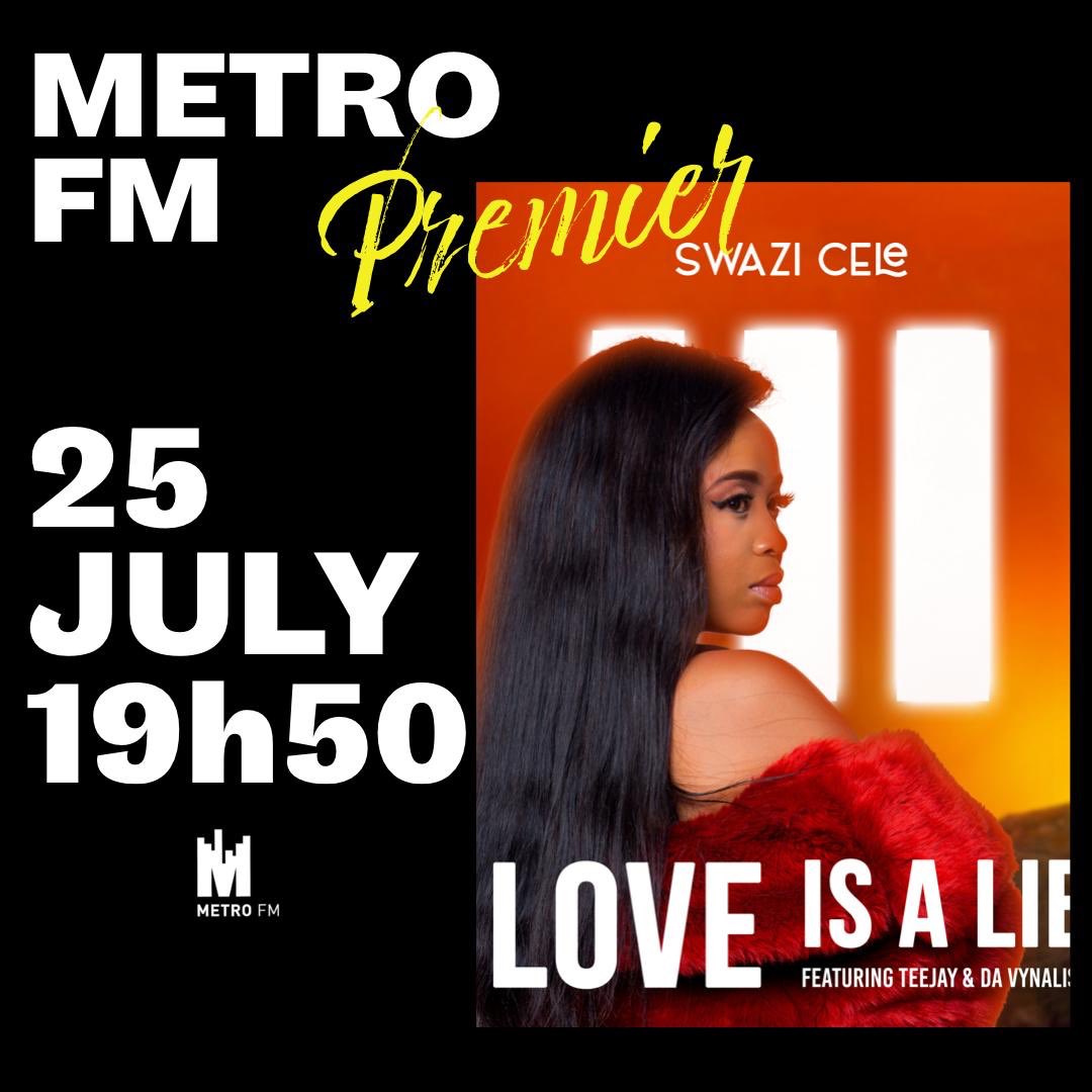 swazi_cele's tweet photo. The time has come, my long anticipated debut single, Love Is A Lie drops on my birthday, 13th of August, it features vocalist, TeeJay, and producer, Da Vynalist.
The single will be premiering
this Saturday on @METROFMSA Iβll be on the #StayHome Hour Mix with Lulo at 7pm- 8pm https://t.co/gHScKLL8cO