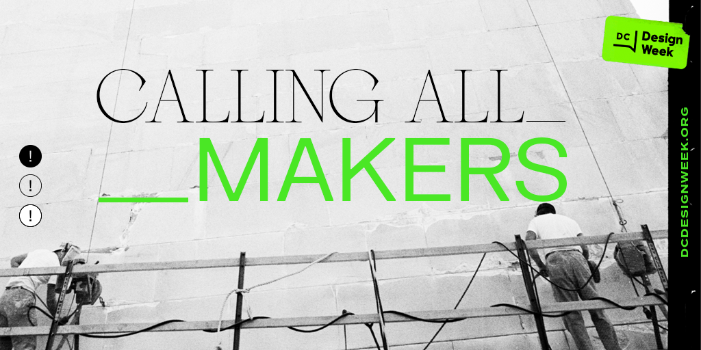 We're excited to announce the #DCDW2020 Maker Directory, featuring YOU 🤩 Whether you moonlight as a designer, create full-time, or craft anything from jewelry to stationery, we want to highlight your work in our online shop. Learn more and apply by 8/5 dcdesignweek.org/makers/