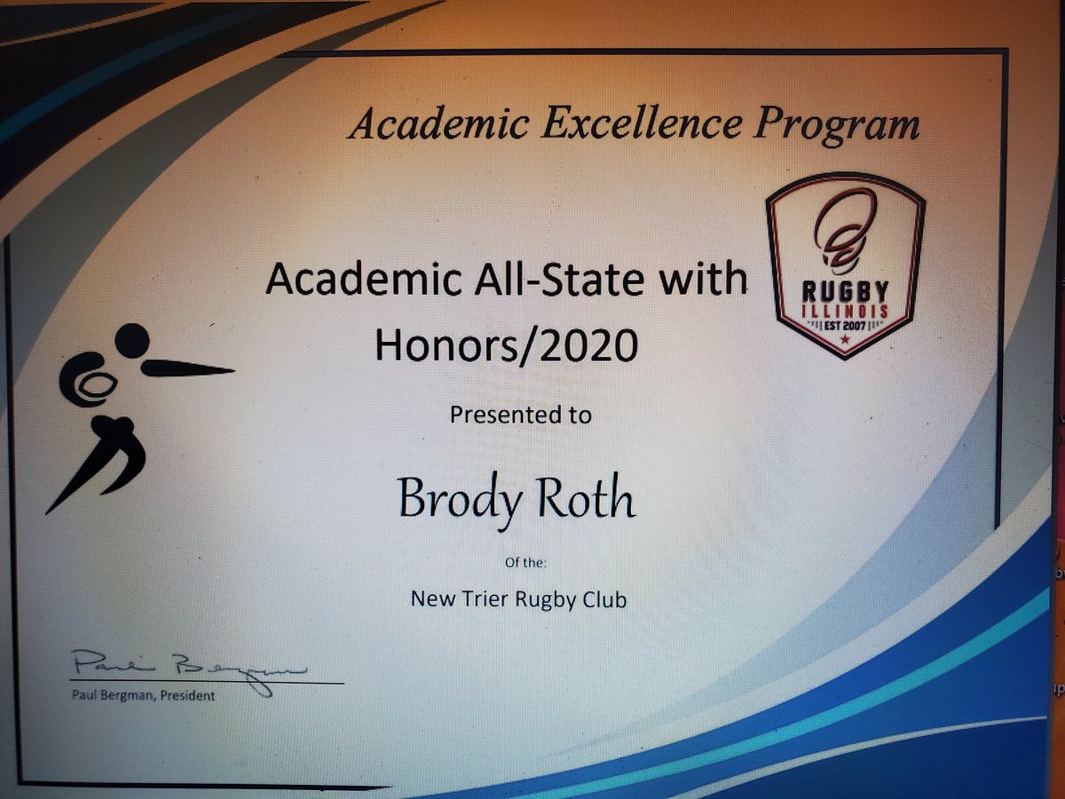 Thank you Rugby Illinois for naming me to this year's Academic All-State Team 2020. <a href="/RugbyIllinois/">Rugby Illinois</a> <a href="/saltythompson/">Salty Thompson</a> <a href="/DeepDishFB/">DEEP DISH FOOTBALL</a> @Jlemming18 <a href="/WildcatRFC/">University of Kentucky Rugby Football Club</a> <a href="/AZWildcatRugby/">Arizona Rugby</a> @RugbyIU <a href="/brownrugby/">Brown Rugby</a> <a href="/lifeumrugby/">Life University Men’s Rugby</a> @PennStateMRugby <a href="/Vol_Rugby/">Tennessee Rugby</a> <a href="/EagleImpactAcad/">Eagle Impact Rugby Academy</a> @USNAMensRugby <a href="/ArmyWP_MRugby/">Army Men’s Rugby</a>