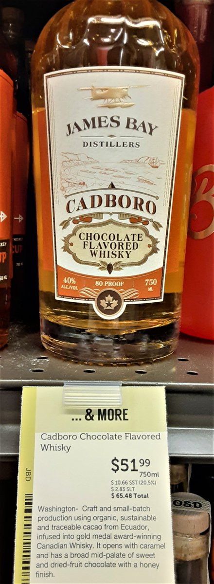 JamesBayDistill's tweet photo. Seattle #whisky #whiskey fans: our award-winning #Cadboro whisky, infused with #organic cacao, is now on the shelf @TotalWine in their #Interbay, #Northgate, #Lynnwood and #Bellevue stores! #craft #smallbatch #NotChillFiltered https://t.co/siItkwiaAi