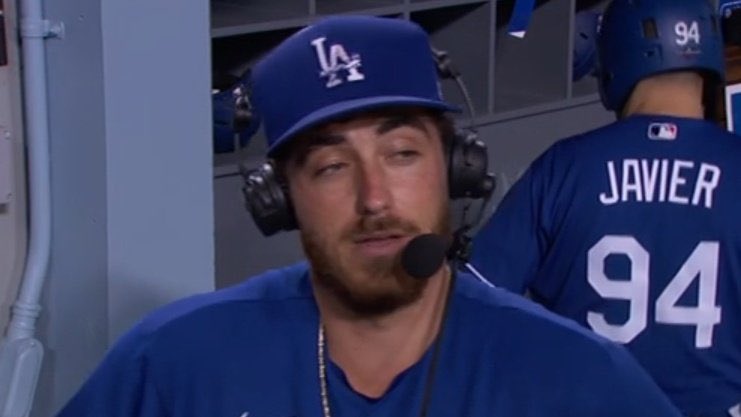 “Chris was like ‘yo you have to wash the bath mat’ and I realized, bath mats are like the floor’s towel.”~Deep Thoughts with Cody Bellinger~