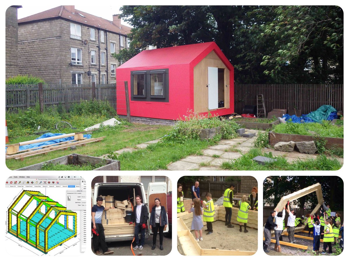 HWU_archi's tweet photo. @shtebunaev @MattFionaBUILD Cheeky personal favourite of the #WikiHouse stage of our 5-yr project with @BalticAp with local kids and students @ESALA_Edinburgh @HWEngage and @civic_soup :

Lots of images on @ESALADalmarnock account, and an overall narrative here: https://t.co/TQWy1F6Wr8 https://t.co/fHdxBqdBnb