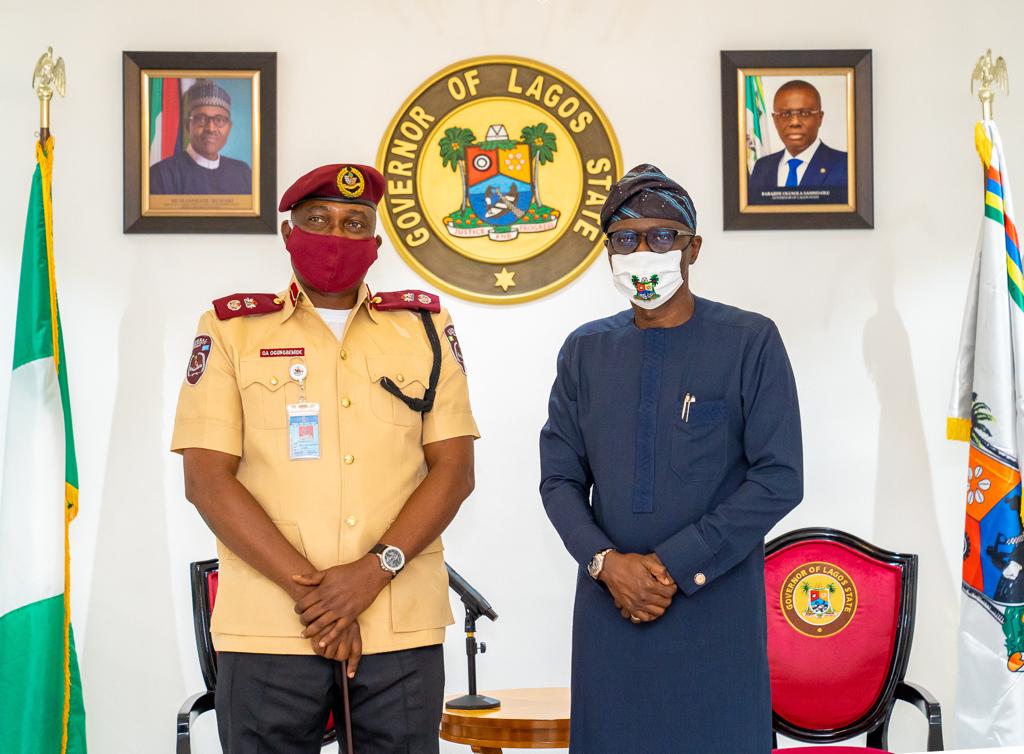 FRSC: Gov. Sanwo-Olu receives Olusegun Ogungbemide