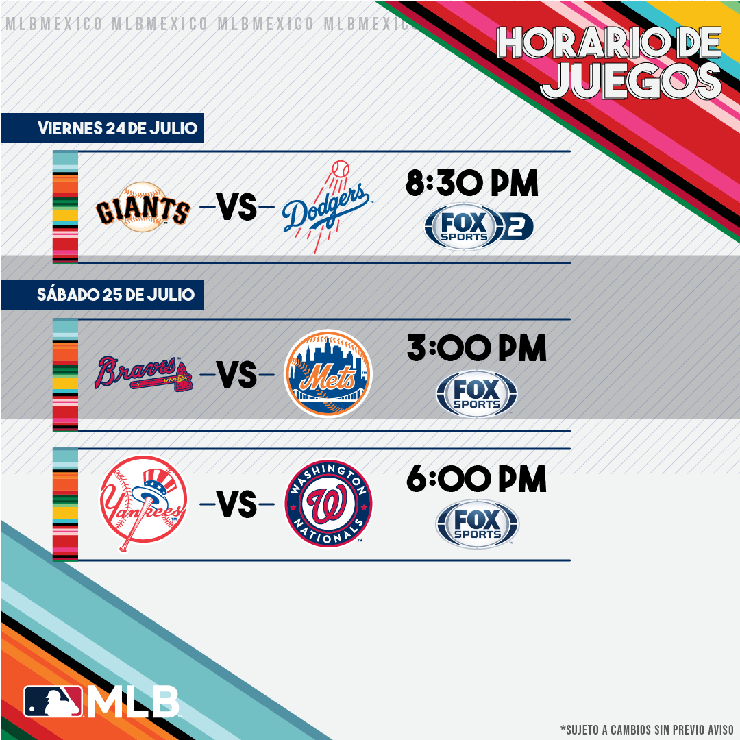 MLB_Mexico's tweet photo. Regresa el béisbol y regresa la emoción a tu 📺.
Estos son los juegos que podrás disfrutar este primer fin de semana de temporada regular.
#YoAmoElBeis https://t.co/EMXhuxJIZF