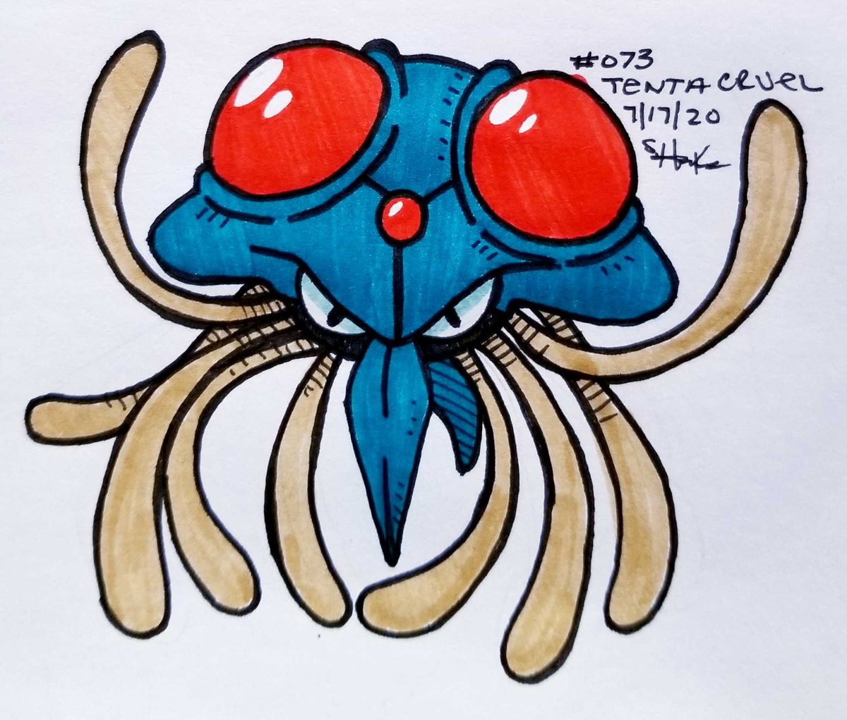 Reverrii_Pixy's tweet image. #DrawEveryPokemon
073 #Tentacruel
#Pokemon • #PokemonArt • #TraditionalArt • #Drawing