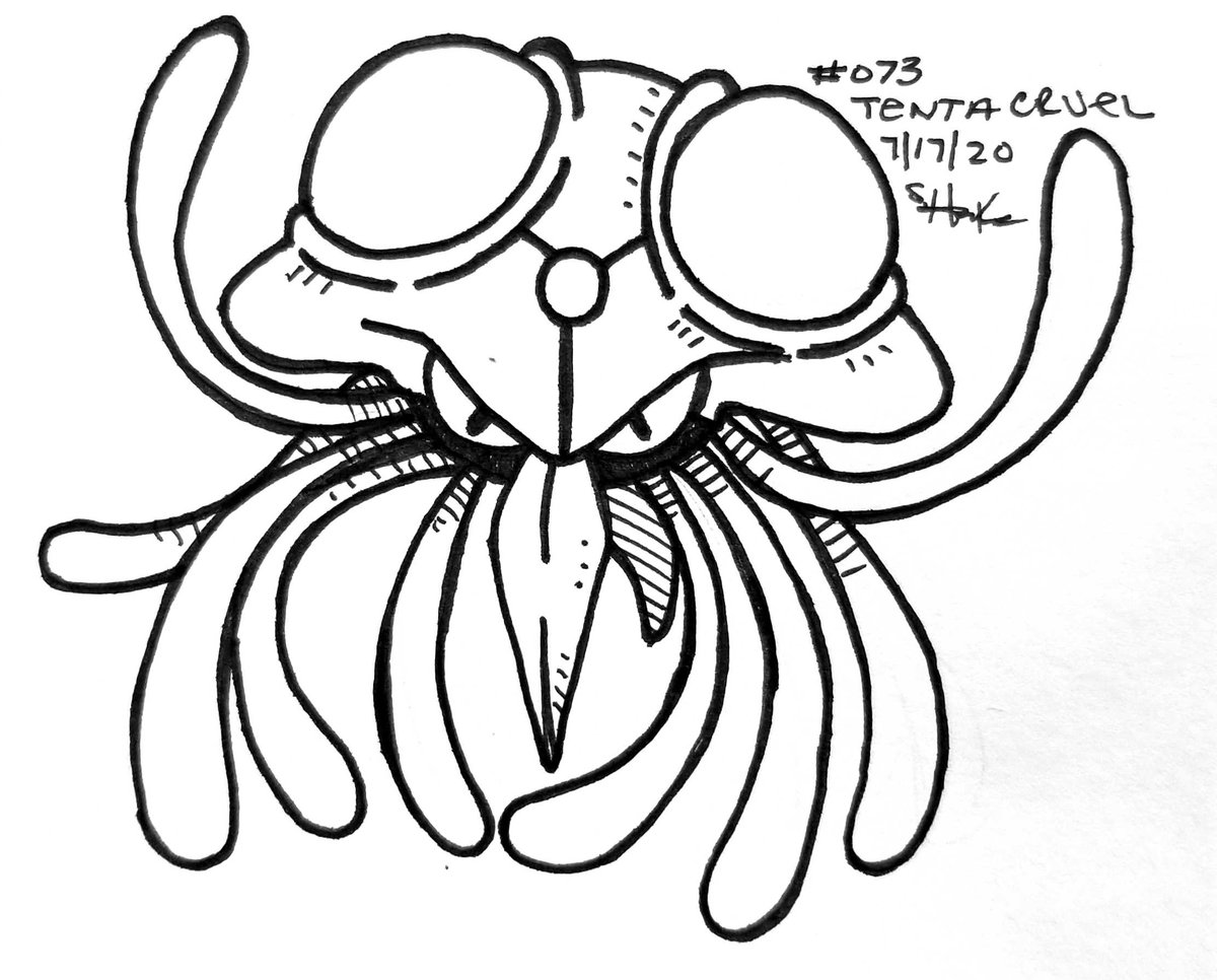 Reverrii_Pixy's tweet image. #DrawEveryPokemon
073 #Tentacruel
#Pokemon • #PokemonArt • #TraditionalArt • #Drawing