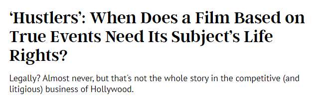 In fact, as opposed to what most people like to believe, a filmmaker does *not* need approval of anyone to create a fictional narrative about real people - they might be sued in the aftermath for defamation or libel, but creative freedom gives you a *lot* of leeway