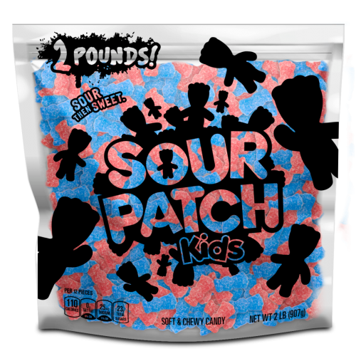 Lucifer is a big honkin' 2-pound bag of Sour Patch Kids.