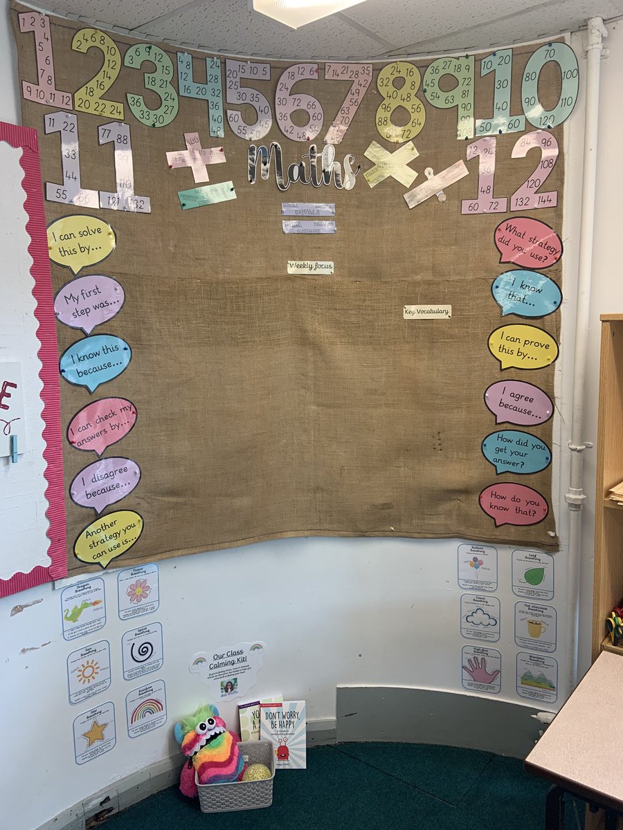 misst_mcfadden's tweet photo. The start of my maths display and calm corner🙊 https://t.co/gpDBzEfjSy