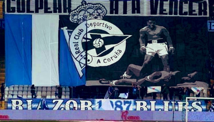 RB1987Oficial's tweet photo. Unha cidade para defenderte, unha afección para loitar ao teu carón. 

Imos ata o final, contra quen sexa. 

Ata a última gota de sangue! @RCDeportivo 

#éDÉxustiza #TebasVeteYA #Ligade24 https://t.co/L28y9lhxBq