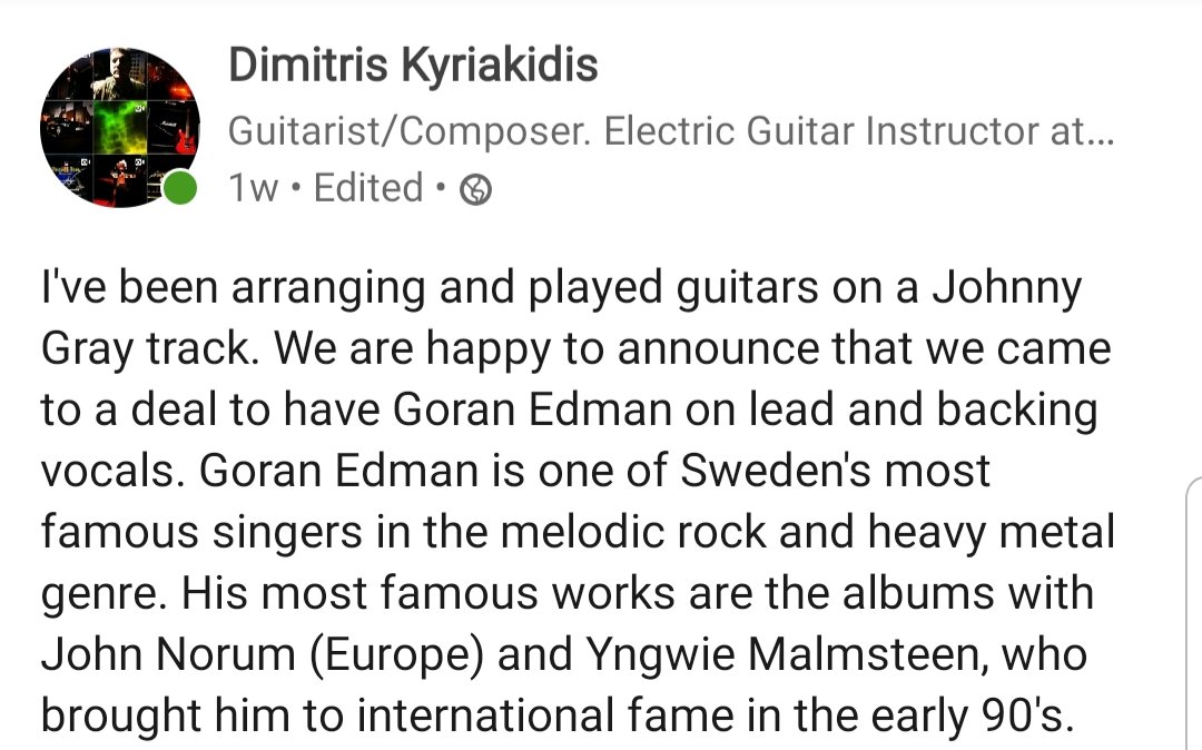 A late update!
reverbnation.com/dimitriskyriak… #Reverbnation #Rock #Chart #UK #LovinLeeds #Barnsleyis #SocialRoth #thehdhub #socialsheff #huddersfieldis #wonderfulwakey #derbyshireis #ATLondonUK #yorkshireis #Chesterfieldis #Nottinghamis #uksmallbiz #doncasterisgreat #doncaster #derbyis