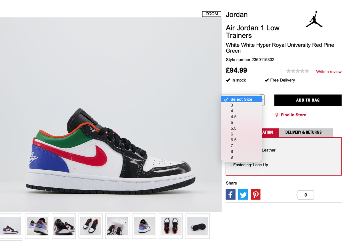 jordan 23 multicolor