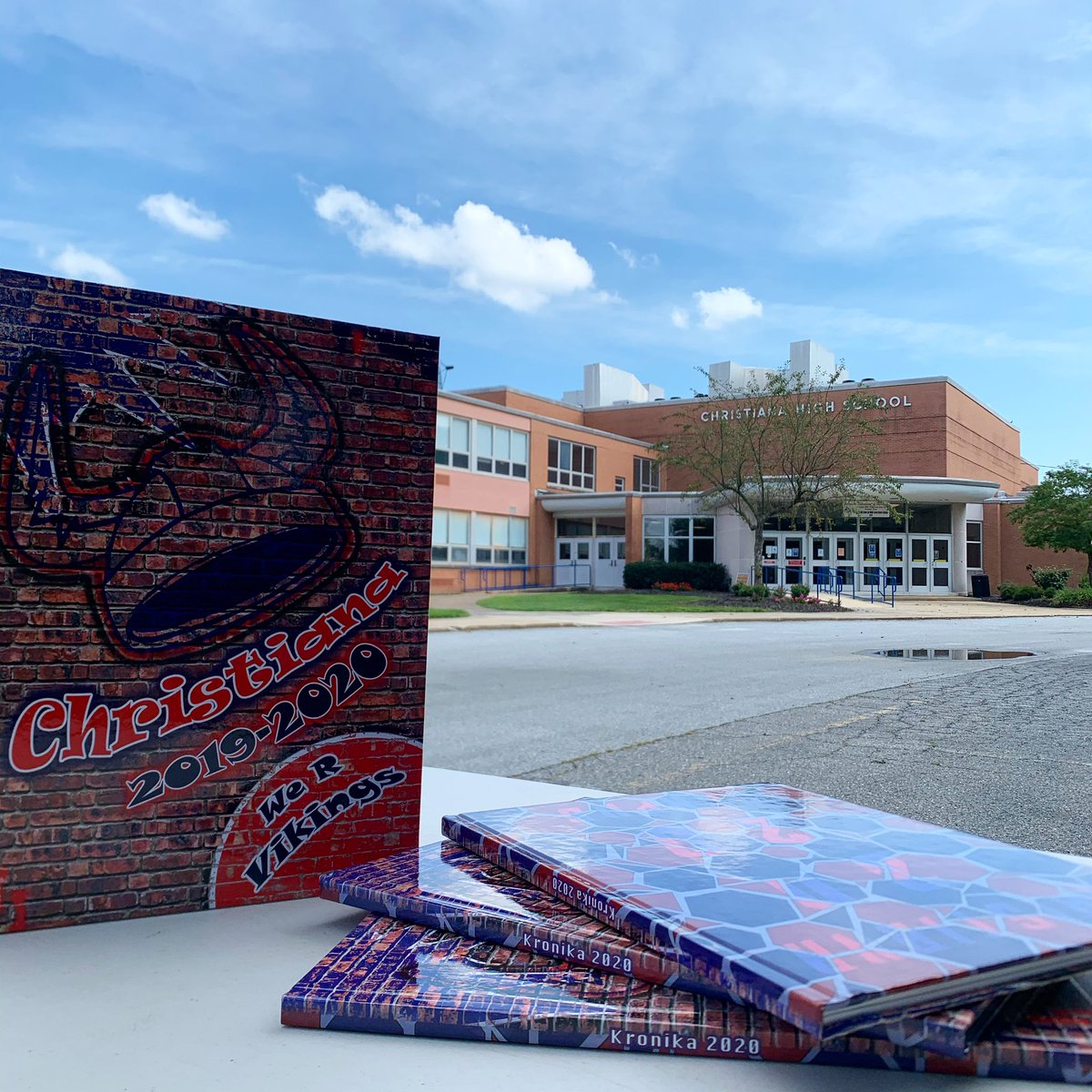 It’s pick up day! Prepaid 2019-2020 yearbook orders can be picked up in front of Christiana High School from 4:00-6:00pm today (7/23/2020)