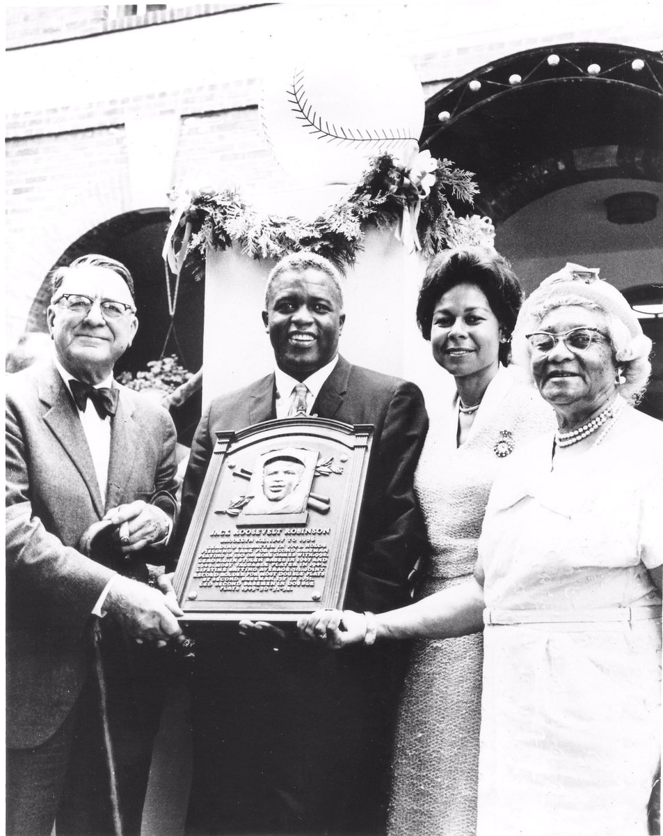 JRFoundation's tweet photo. On July 23, 1962, Jackie Robinson is inducted into Hall of Fame. Pulitzer Prize winner Roger Wilkins on Rachel's impact “She was not simply the dutiful wife...She had to live through the death threats...She was beautiful & wise and replenished his strength and courage.” #Rachel98 https://t.co/Uc9Vksvhfe