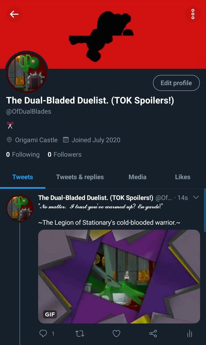 //So I was doubting making a legion of stationary account because they were just office supplies. Then I remembered this is RP twitter.

scissors go