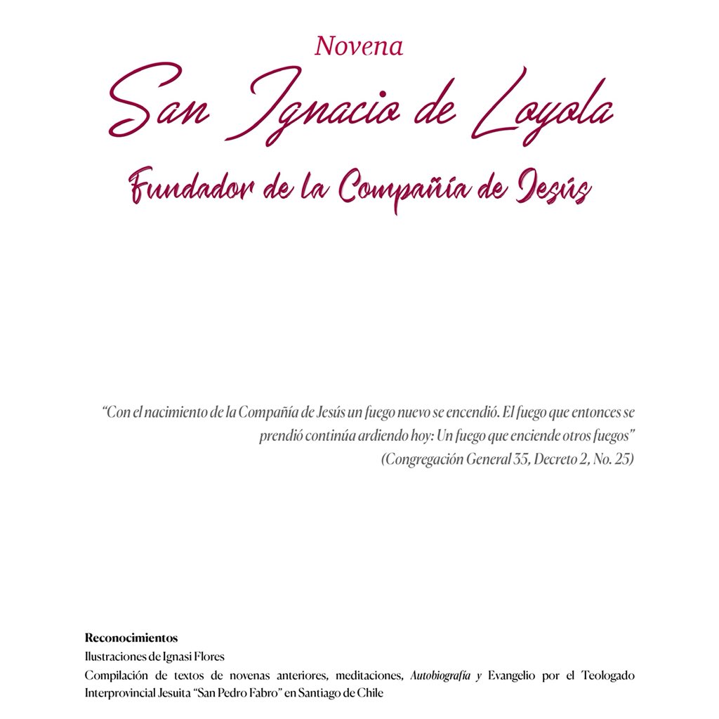 uasialac's tweet photo. Apreciados amigos, los invitamos a la realización de la Novena en honor a San Ignacio de Loyola, del jueves 23 al viernes 31 de julio a las 19:30 Ecuador 🇪🇨 (GMT-05:00). Enlace para ingresar: https://t.co/717Lp2G208 #NovenaSanIgnacio #togetherAMDG https://t.co/09yuUNRe6T