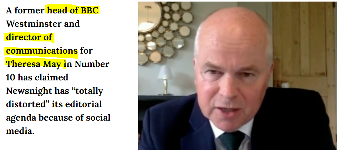 2/X So more about 'Robbie Gibb'Robbie was Theresa May's comms director and oversaw the clearly biased period on  #Newsnight Robbie is SCARED OF TWITTER.He doesn't appreciate 'the right of reply' that Twitter provides.