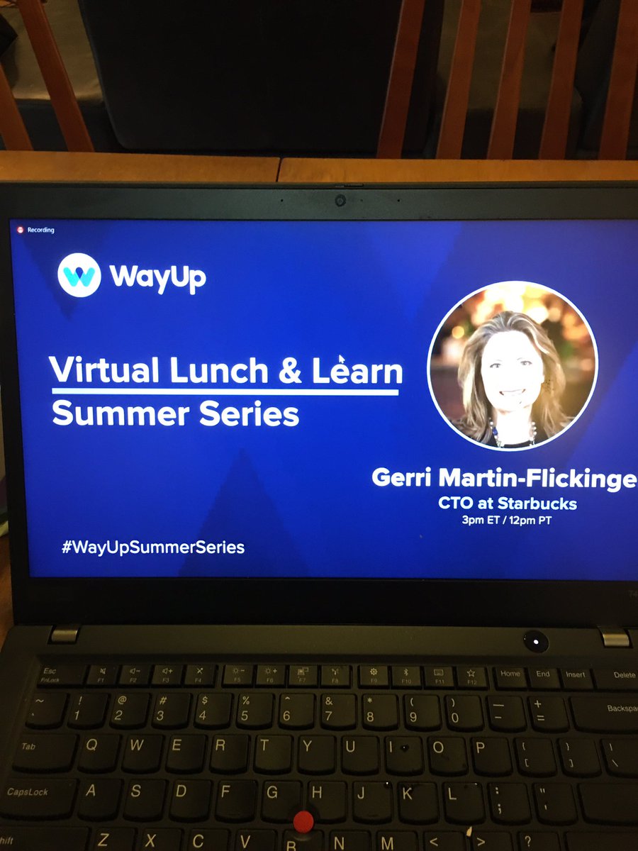 marcelkibonge's tweet photo. Gerri Martin-Flickings, the CTO of Starbucks, is such an incredibly smart person . ☕️ 

My takeaway: 
“Communication matters. You don’t just have to be able to do the job. You also have to be able to pain the vision. “ 
@wayup @WayUpSummerSeries https://t.co/lwmWQIb3TY